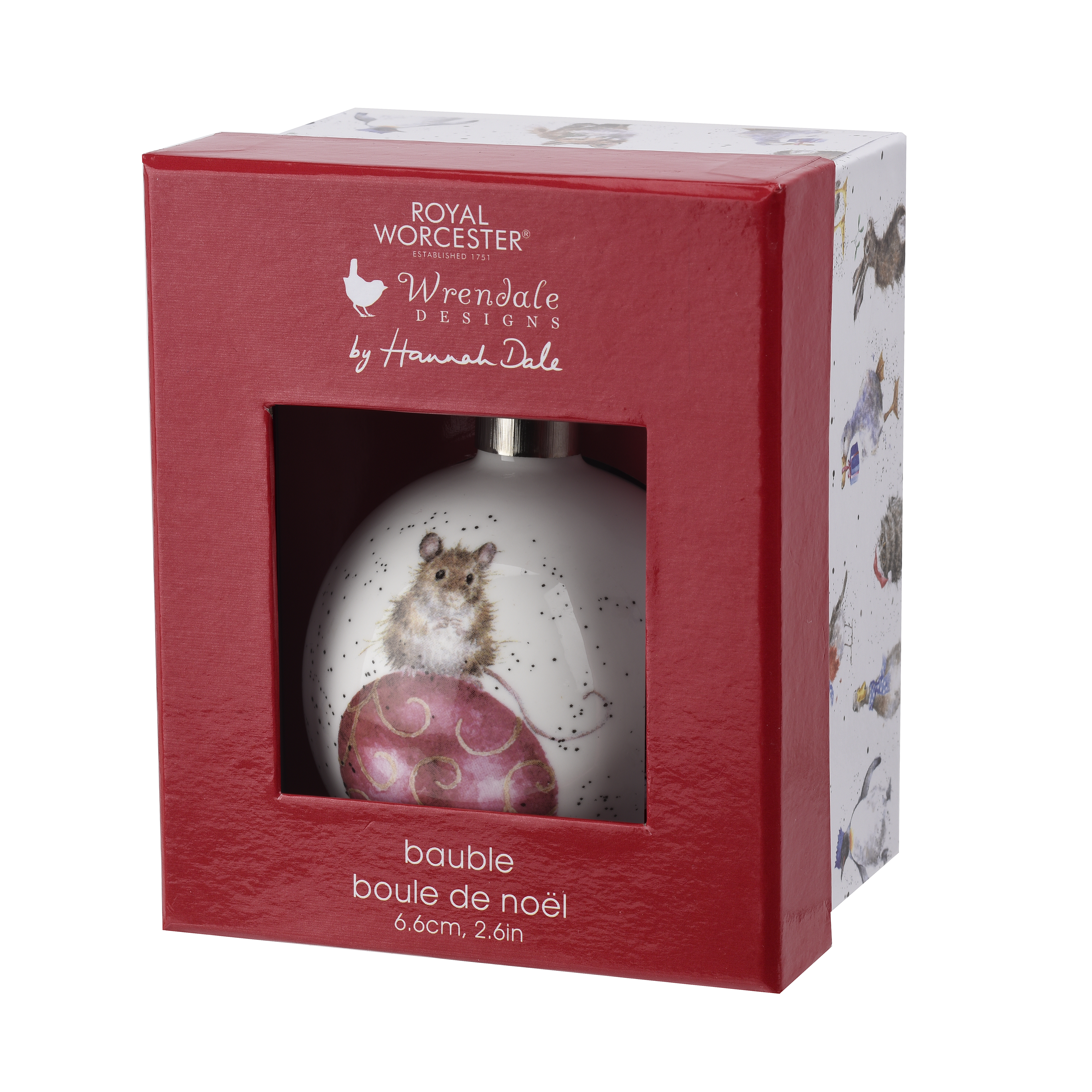 Wrendale Designs Mouse Christmas Decoration image number null